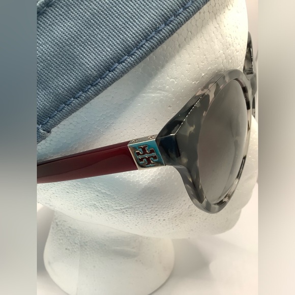 😎Tory Burch😎 Round Cat Eye Tortoise Sunglasses TY 7079 - Picture 9 of 16